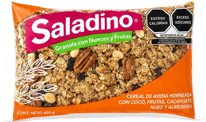 Granola con Nueces y Frutas SALADINO 400 g